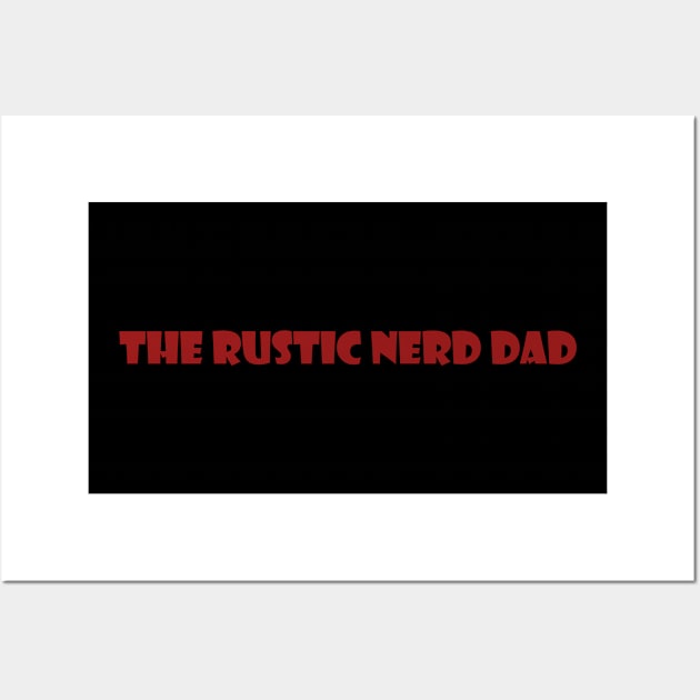 The RND Cartoon Lettering - Red Wall Art by The Rustic Nerd Dad